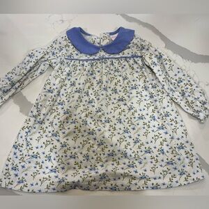 Stitchy Fish 2T Blue Floral Dress